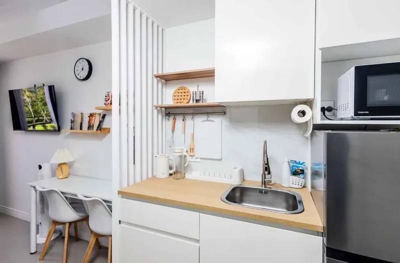 อพาร์ทเมนต์ 1 ห้องนอน 1 ห้องน้ำ