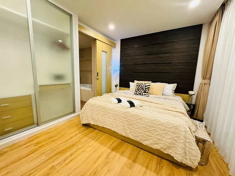 อพาร์ทเมนท์ 1 ห้องนอน 1 ห้องน้ำ