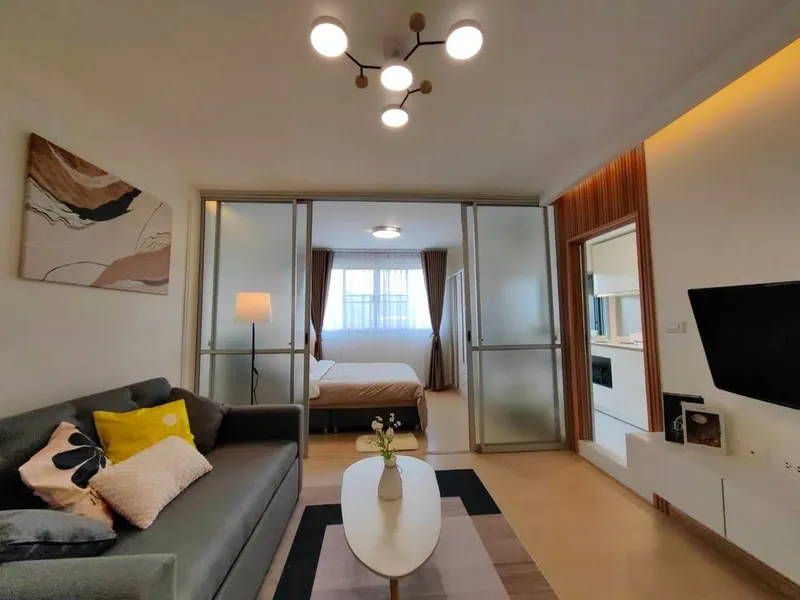 อพาร์ทเมนท์ 1 ห้องนอน 1 ห้องน้ำ